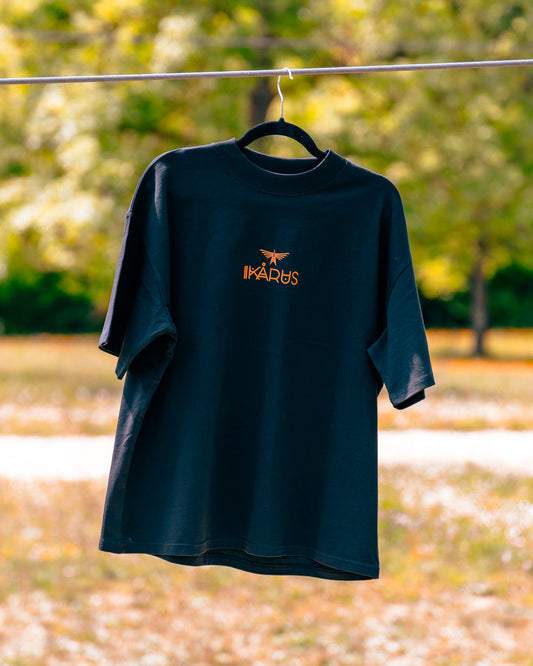 Line-Up Bio-Baumwolle Oversized T-Shirt Black