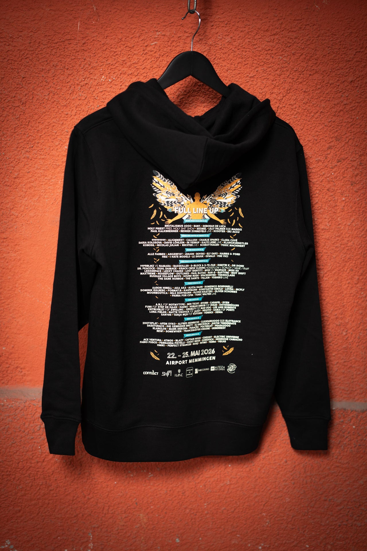 IKARUS Line-Up Hoodie — Black