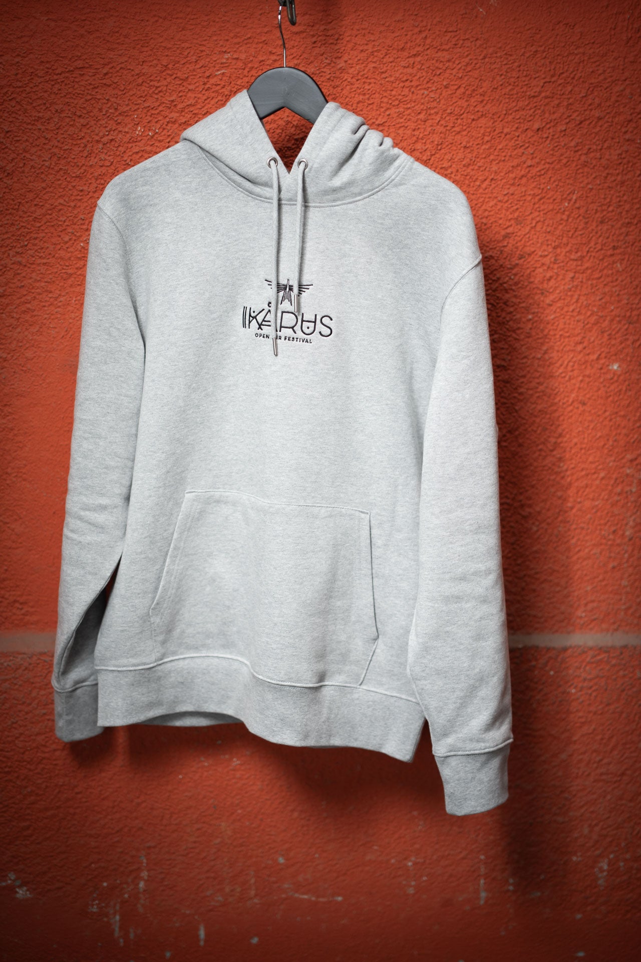 IKARUS Third Eye Embroidery Hoodie — Heather Grey (VORBESTELLUNG)