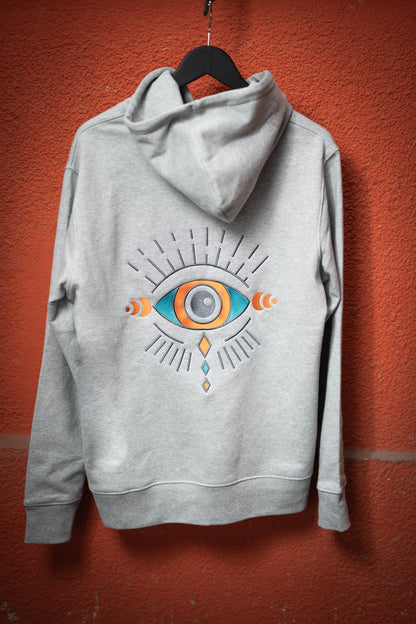 IKARUS Third Eye Embroidery Hoodie — Heather Grey (VORBESTELLUNG)