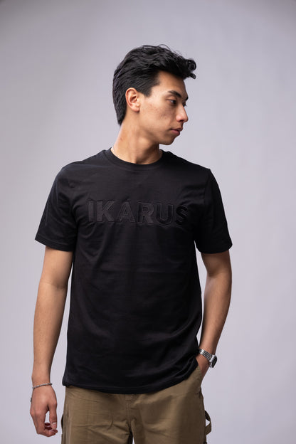 IKARUS Embroidery T-Shirt — Black