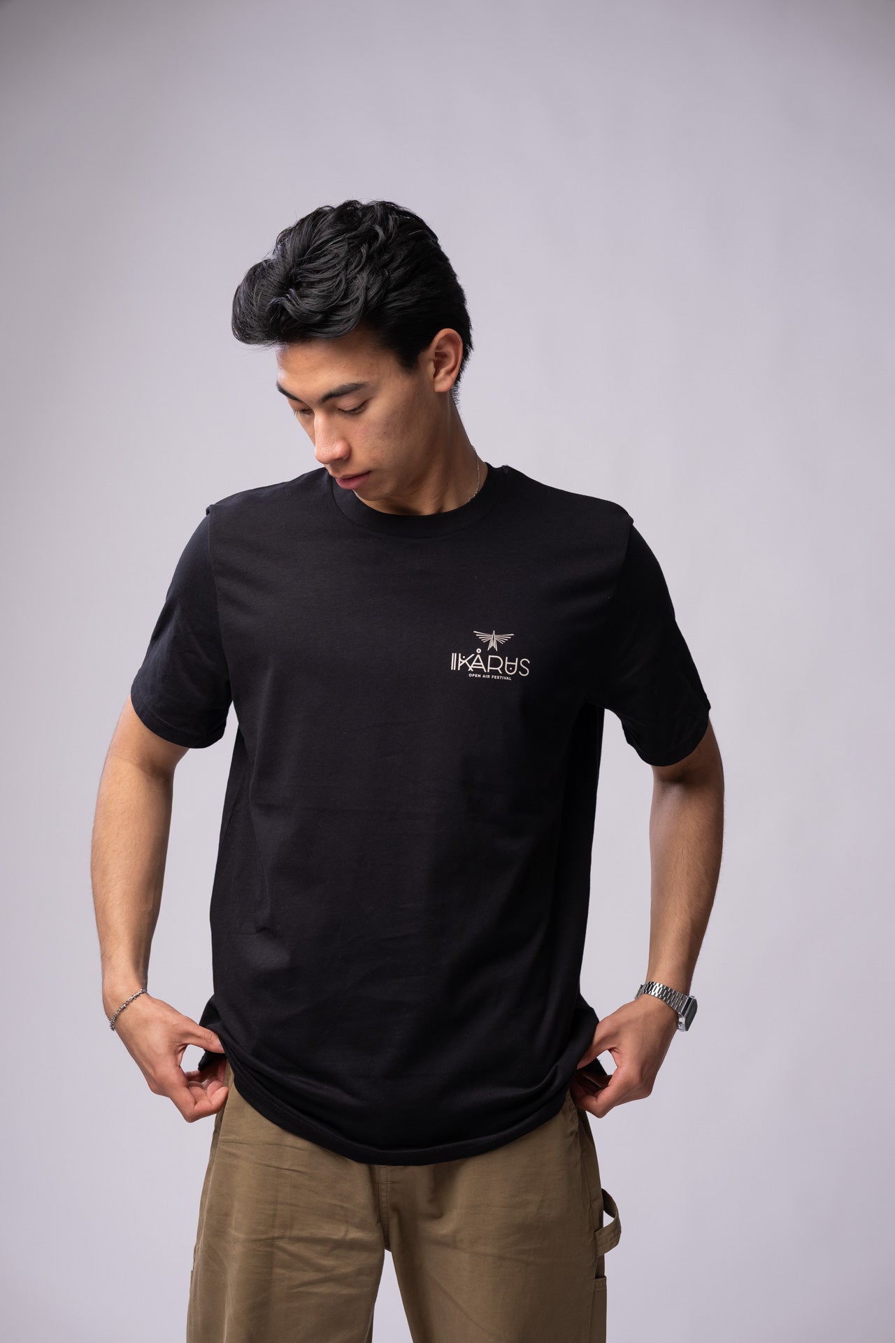 IKARUS Line-Up Shirt — Black