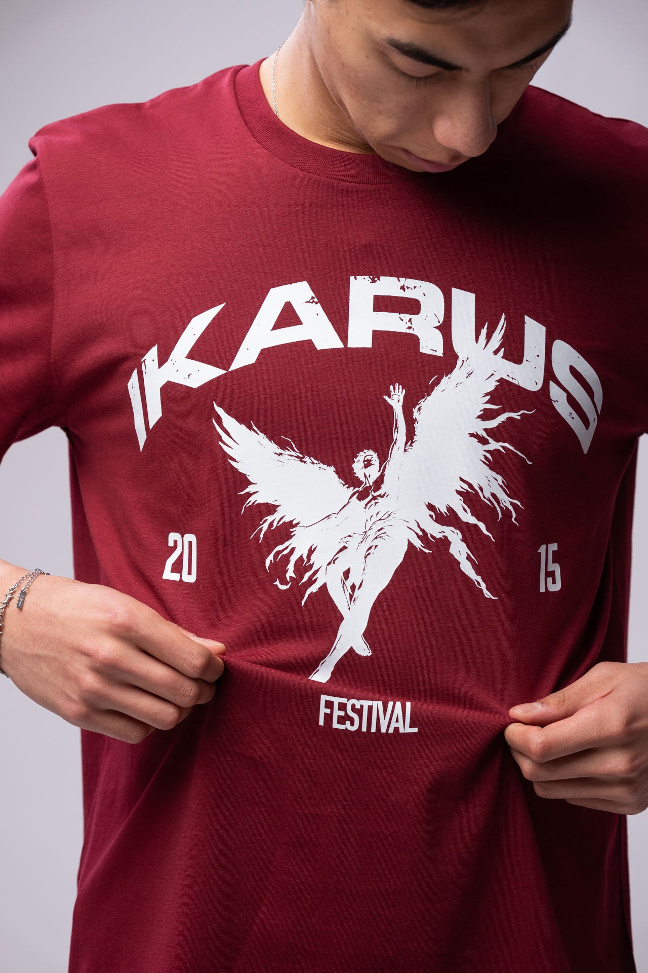 IKARUS Brand Shirt — Burgundy