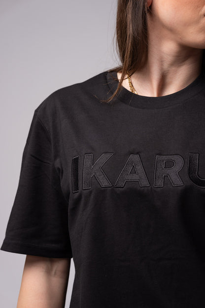 IKARUS Embroidery T-Shirt — Black