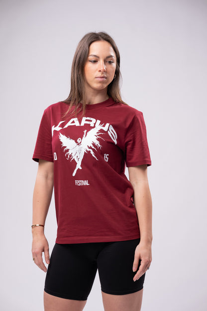 IKARUS Brand Shirt — Burgundy