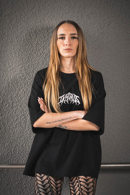 IKARUS Line-Up Oversized Tee — Blackout Edition