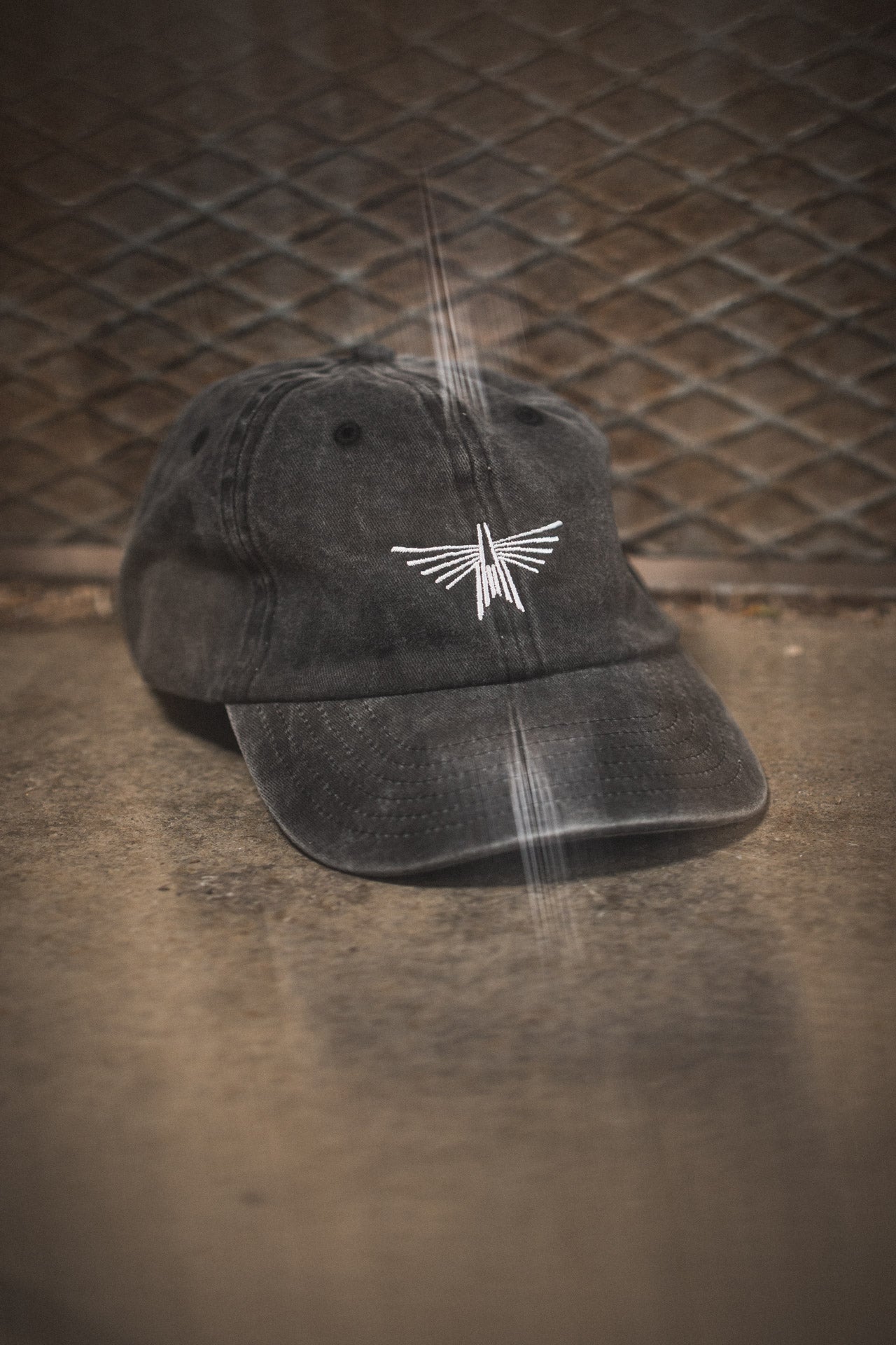 IKARUS Dad Cap — Washed Black