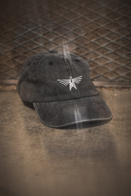 IKARUS Dad Cap — Washed Black