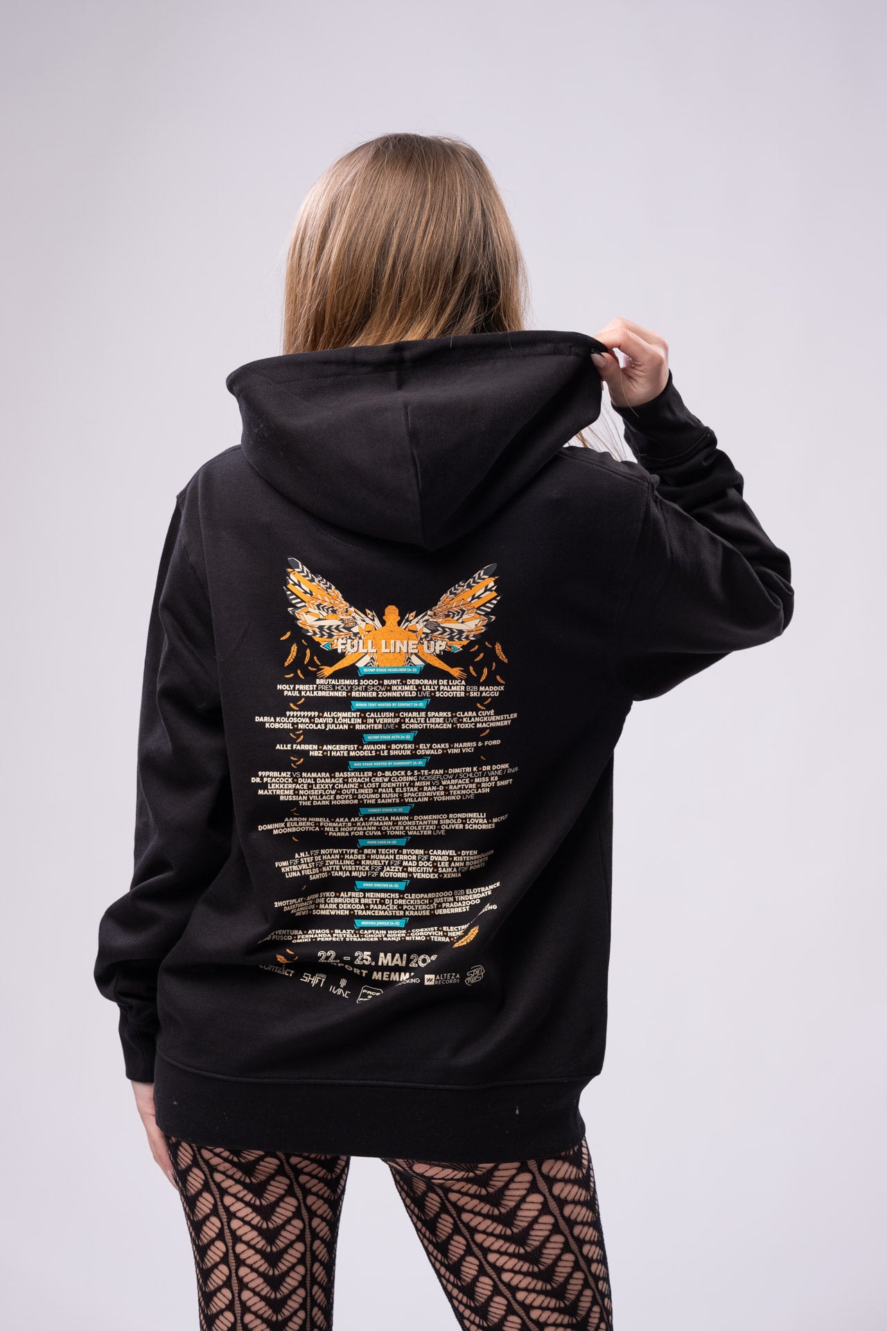 IKARUS Line-Up Hoodie — Black