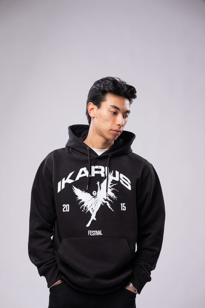 IKARUS Brand Hoodie — Black